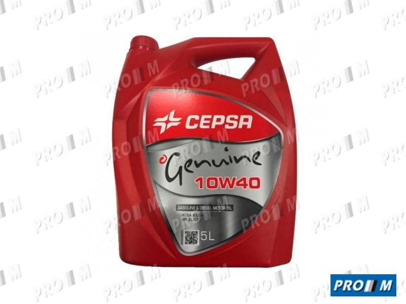 Aceite Cepsa 10W40 Genuine · 5 Litros