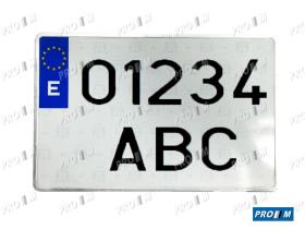 Accesorios 1011 - Placa matrícula Europe cuadrada