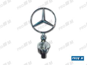 Accesorios 123201 - Estrella de antirrobo Mercedes W123 W124 W126 W201