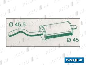 Bosal 148857 - Silencioso intermedio corto Fiat 131 78-84 45mm