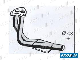 Fonos 1047 - Salida colector Seat 127 1010cc