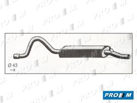 Fonos 1065 - Silencioso trasero Seat 131 45.5mm 1981-