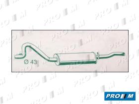 Fonos 1077 - Silencioso trasero Seat 131 43mm 1977-12/1980