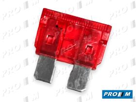 Componentes eléctricos FU4010 - Fusible universal rojo 10 Amperios
