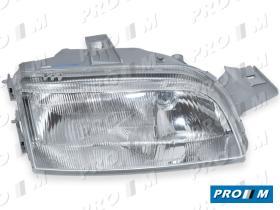 Hella 1AF006826181 - Óptica de faro derecha H1+H1 Fiat Punto 94-99
