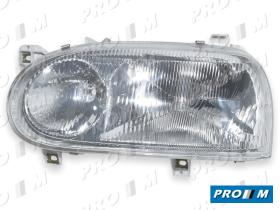 Pro//M Iluminación 11910603 - Óptica de faro izquierdo H1+H1 Volkswagen Golf III 92-
