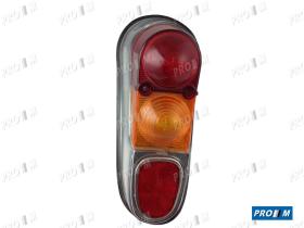 Iluminación (hasta '90) 1422240067 - Tulipa trasera izquierda cromada Renault 4 L