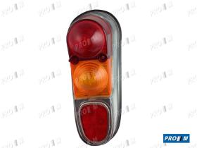 Iluminación (hasta '90) 1422250066 - Tulipa trasera derecha cromada Renault 4 L