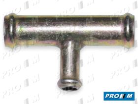 Caucho Metal 11015 - Tuberia T empalme metálico tres vias