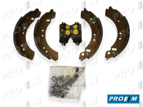 Bendix 391140B - Kit plus zapatas de frenos traseros Ford Escort II 76-80