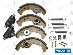 Bosch 0204113501 - Kit de zapatas y bombines de freno tambor Seat