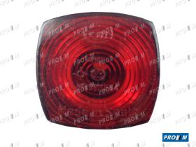 Hella 2SA003057021 - Piloto luz de posicion rojo 62x62x40 de altura