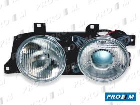 Pro//M Iluminación 11202105 - Faro Bmw E34 izq. H1+H1 ele/man 89-95