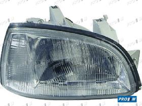 Pro//M Iluminación 11804102 - Faro izquierdo Renault Clio 96-->> H4 regulacion interior