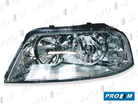 Pro//M Iluminación 11855101 - Faro izquierdo H7+H1 plata Vw Sharan 00-10