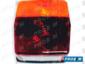 Rinder 89100 - Piloto trasero 3 servicios y matricula horizontal