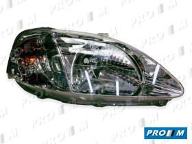 Valeo 087387 - Óptica derecha VI H4  Honda Civic -99