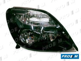 Valeo 087553 - Óptica de faro derecha Renault Scenic RX4 H1+H7  fondo negro