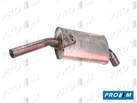 Fonos 619122 - Silencioso trasero Ford Escort 1.6 xr3 01/86-   50.5mm