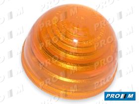 Prom Iluminación 1192A - Tulipa redonda universal ámbar rosca 50mm huevo