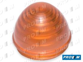 Prom Iluminación 20041A - Tulipa ámbar piloto redondo universal rosca 55mm