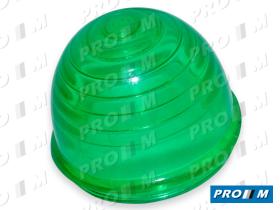 Prom Iluminación 20041V - Tulipa piloto verde redonda universal rosca 55mm