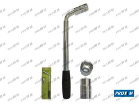 Accesorios 51416 - Llave de ruedas extensible dos bocas 17"-19" y 21"-23"