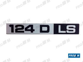 Seat Clásico S1572 - Anagrama plástico Seat 124 D LS