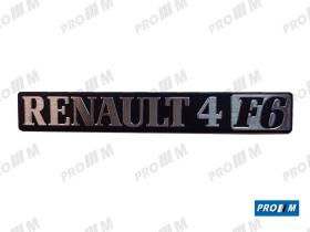 Renault Clásico R1852 - Anagrama trasero "Renault 4 F6"