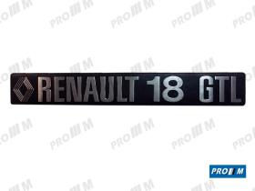 Renault Clásico R1845 - Anagrama trasero "Renault 18 GTL"