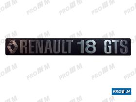Renault Clásico R1846 - Anagrama trasero "Renault 18 GTS"