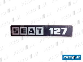 Seat Clásico S1888 - Anagrama 127 CL "Seat 127" trasero Seat en negro