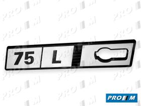 Seat Clásico S1809 - Anagrama izquierdo aleta Ritmo 75
