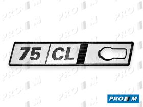 Seat Clásico S1810 - Anagrama izquierdo aleta Ritmo 75CL