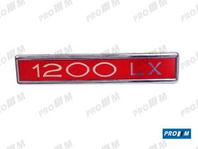 Simca SIM1003 - Anagrama Simca 1200  rojo ""1200LX""