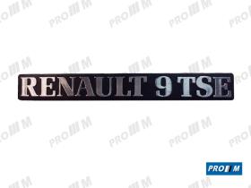 Renault Clásico R1828 - Anagrama trasero Renault 9  ""RENAULT 9 TSE""