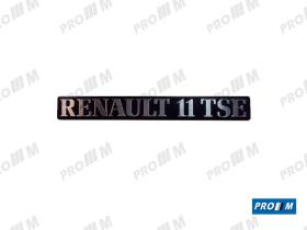Renault Clásico R1725 - Anagrama trasero Renault 11 TSE