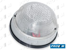 Prom Iluminación GD1006B - Piloto delantero redondo blanco plano universal