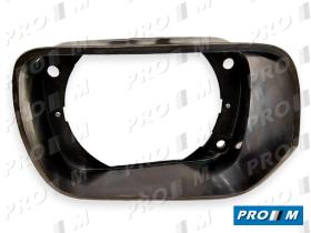Seat Clásico VF133D - Bisel de faro derecho negro Seat 133