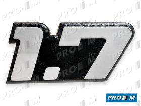 Seat Clásico S1763 - Anagrama aleta delantera 1.7 Seat Ronda System Porsche