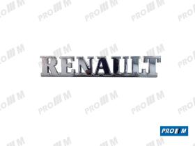 Renault Clásico ANATRM1 - Anagrama trasero ""RENAULT"" moderno pegada cromada 175mm
