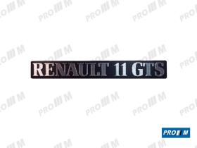Renault Clásico R1729 - Anagrama trasero Renault 11 GTS 7700751348