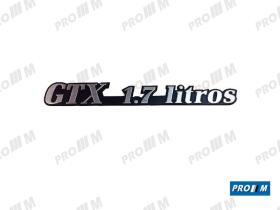 Renault Clásico R1731 - Anagrama trasero Renault GTX 1.7 litros   7702144848