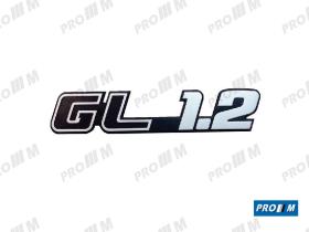 Seat Clásico 470870 - Anagrama trasero ""GL 1.2""  se-022590196b