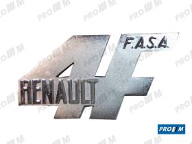 Renault Clásico R4FASA - Anagrama Renautl 4F Fasa