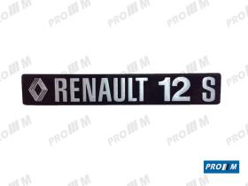 Renault Clásico R1804 - Anagrama trasero Renault 12 S