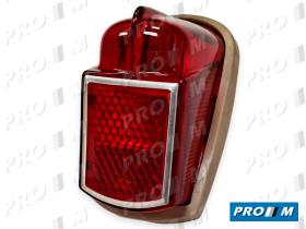 Iluminación (hasta '90) 0036094 - Tulipa trasera roja sin iluminador de matricula