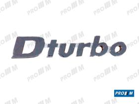 Material Peugeot ANAPT2 - Anagrama Peugeot ""D TURBO""  75MM