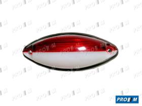 Iluminación 0122040066 - Piloto lateral ovalado universal rojo blanco