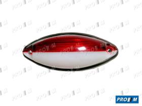 Iluminación 0122040066 - Piloto lateral ovalado universal rojo blanco